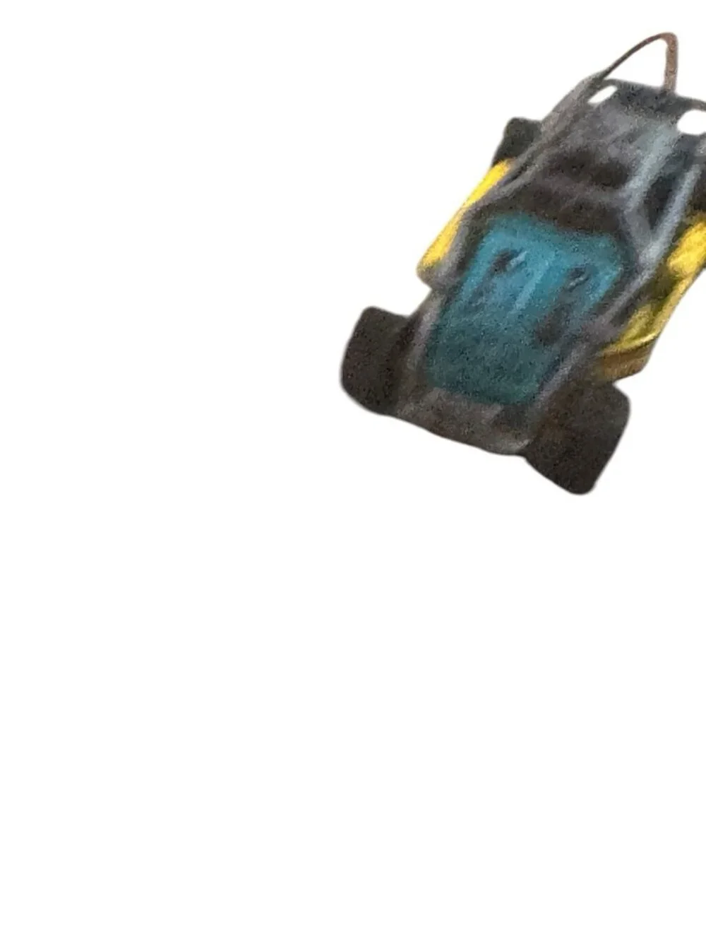 Vintage Matchbox 1998 Dune Buggy MB429 1:61 Mount Discovery teal yellow silver